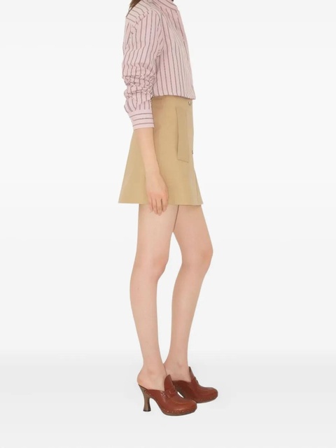 Burberry buttoned mini skirt - Neutrals - zdjęcie produktu nr 2
