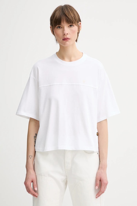 G-Star t-shirt bawełniany damski kolor biały D26134-336 - zdjęcie produktu nr 1