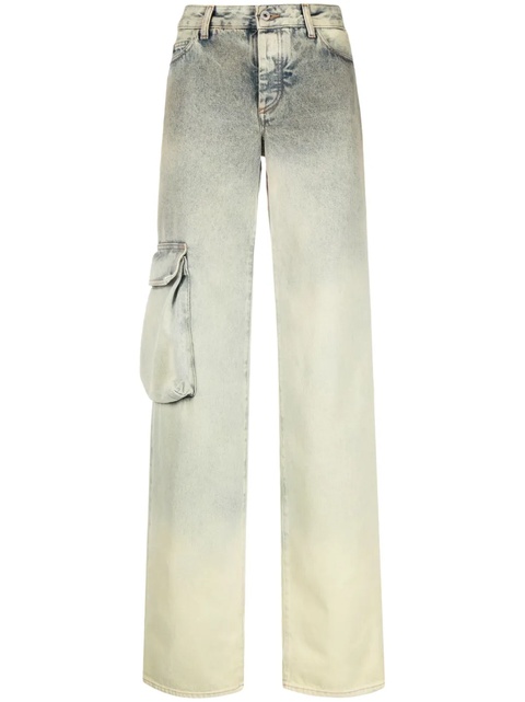 Off-White Toybox Laundry wide-leg jeans - Blue - zdjęcie produktu nr 1