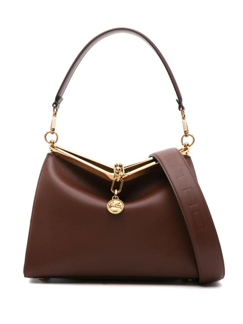 ETRO medium Vela leather shoulder bag - Brown - zdjęcie produktu nr 1