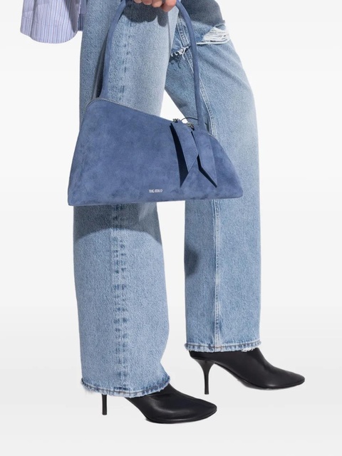 The Attico Sunrise zip suede tote bag - Blue - zdjęcie produktu nr 1