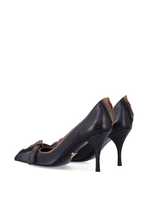 Prada 85mm pointed-toe heeled pumps - Black - zdjęcie produktu nr 2