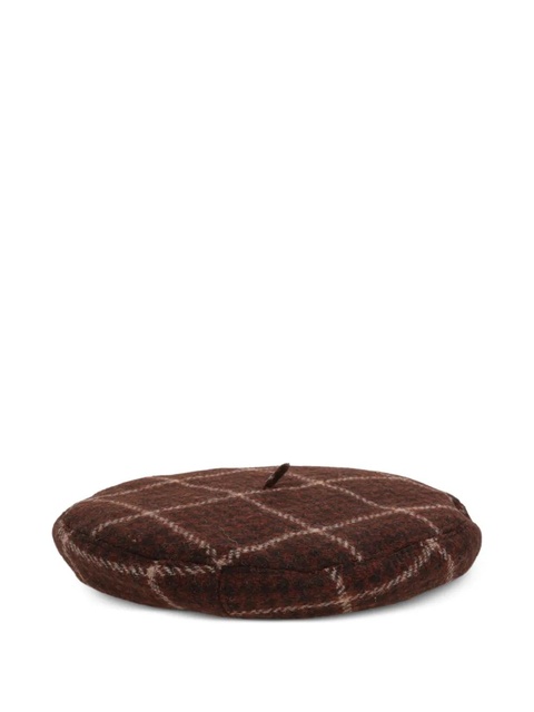 Vivienne Westwood checked-pattern beret - Brown - zdjęcie produktu nr 1