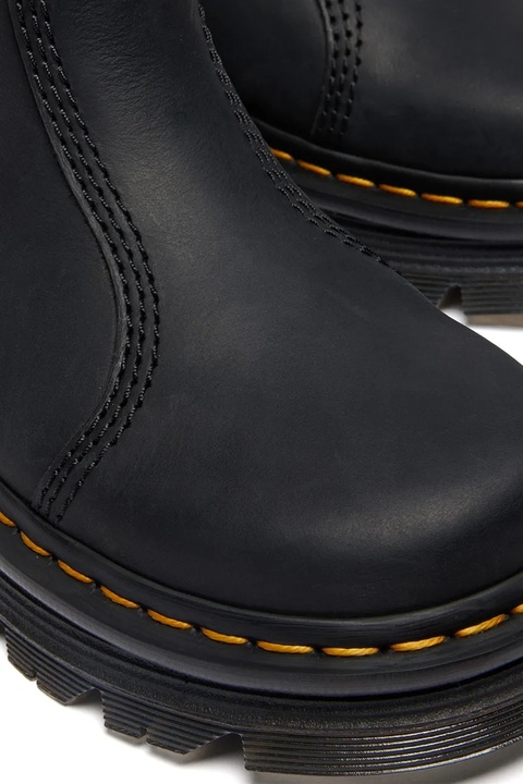 Dr. Martens botki ZebZag Rigger damskie kolor czarny na płaskim obcasie DM42662001 - zdjęcie produktu nr 2