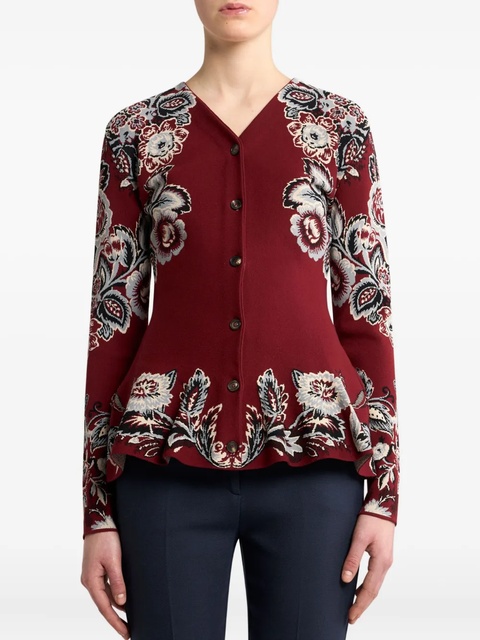 ETRO floral-pattern flared cardigan - zdjęcie produktu nr 2