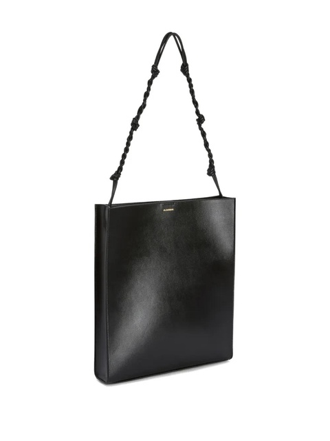 Jil Sander Tangle knotted strap embossed logo shoulder bag - Black - zdjęcie produktu nr 2