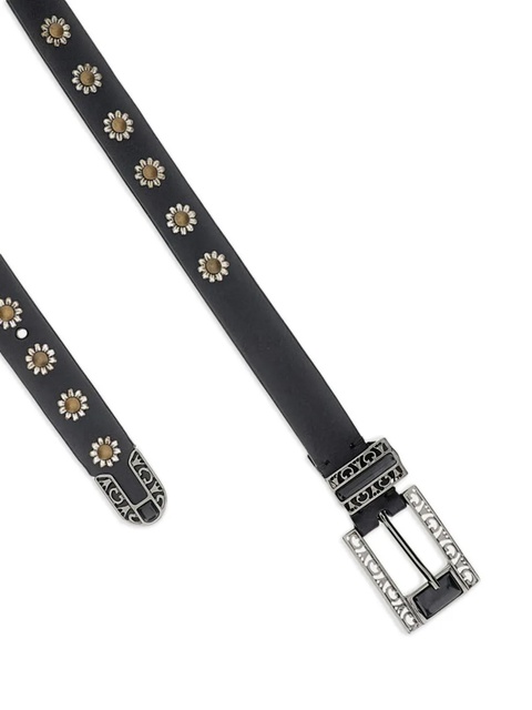 Golden Goose stud-embellishment leather belt - Black - zdjęcie produktu nr 1