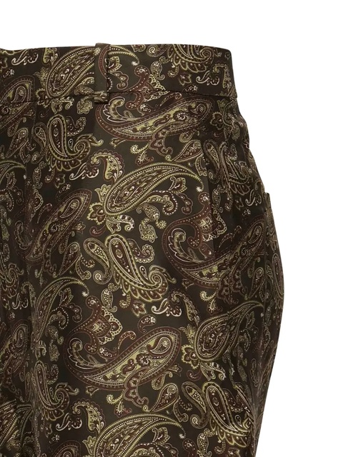 Saint Laurent paisley-print trousers - Brown - zdjęcie produktu nr 2