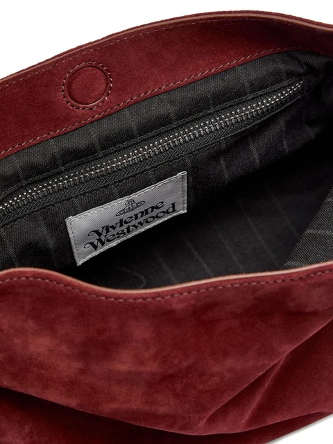 Vivienne Westwood small Maxime suede crossbody bag - Red - zdjęcie produktu nr 2