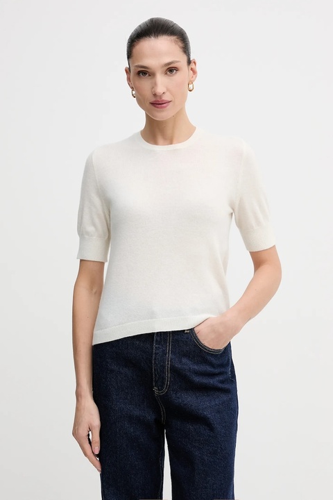 United Colors of Benetton sweter damski kolor beżowy lekki 1002D10D2 - zdjęcie produktu nr 1