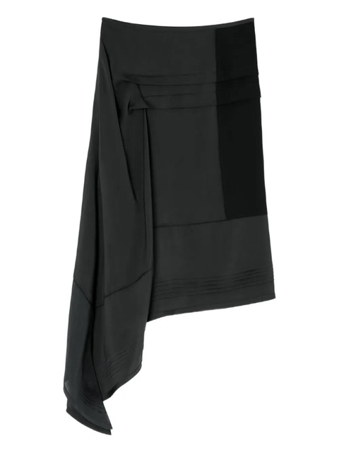 LEMAIRE pleated asymmetric skirt - Grey - zdjęcie produktu nr 1