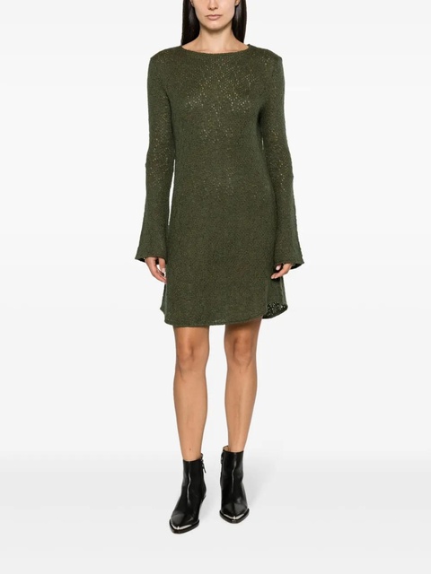 OUR LEGACY Two Face crochet-knit minidress - Green - zdjęcie produktu nr 2