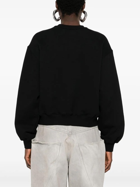 Alexander Wang logo-embossed cotton sweatshirt - Black - zdjęcie produktu nr 2