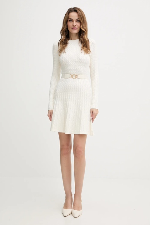 Guess sukienka HANA kolor beżowy mini dopasowana W5BK68 Z2YJ2 - zdjęcie produktu nr 1