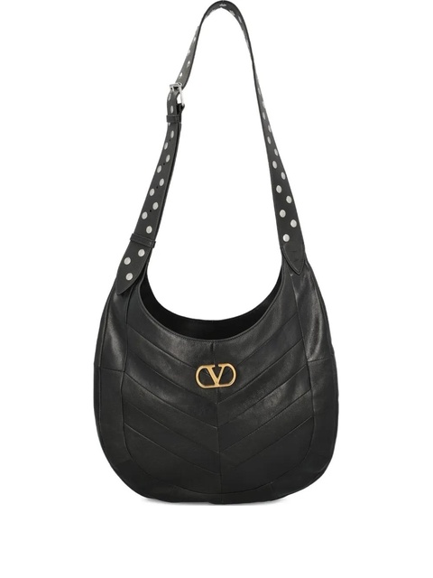 Valentino Garavani Hoboho chevron pattern shoulder bag - Black - zdjęcie produktu nr 1