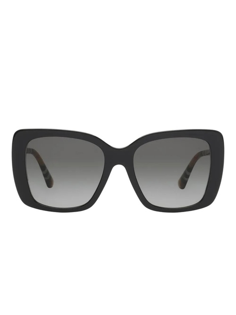 Burberry Eyewear checked square-frame sunglasses - Black - zdjęcie produktu nr 1