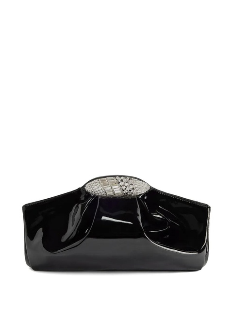 Giuseppe Zanotti GZ DUMPLING goatskin clutch bag - Black - zdjęcie produktu nr 1