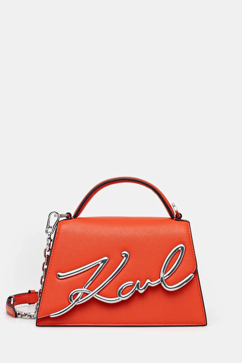 Karl Lagerfeld torebka K/SIGNATURE kolor pomarańczowy A1W30038 - zdjęcie produktu nr 1