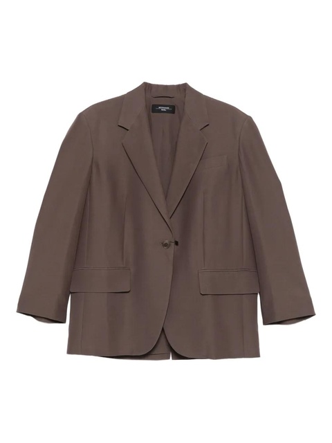 Weekend Max Mara single-button dropped-shoulder blazer - Brown - zdjęcie produktu nr 1