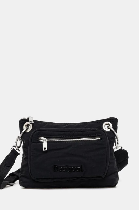 Desigual plecak BASIC MODULAR VOYAGE damski kolor czarny duży gładki 24WAKY08 - zdjęcie produktu nr 2