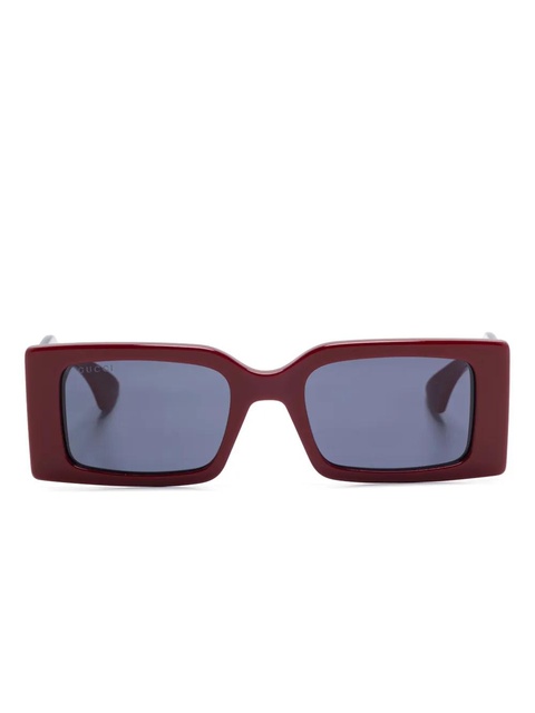 Gucci Eyewear rectangle-frame sunglasses - Red - zdjęcie produktu nr 1