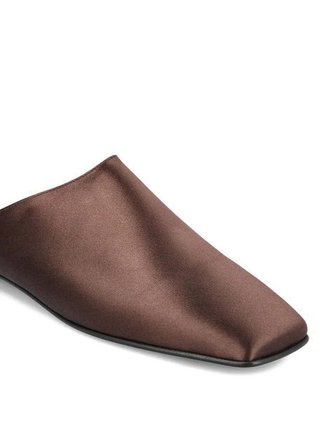 Loro Piana satin mules - Brown - zdjęcie produktu nr 2