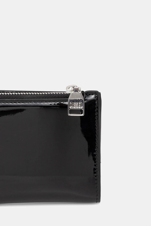 Diesel portfel PLAY PLAY BI FOLD ZIP L damski kolor czarny X10433.P6255 - zdjęcie produktu nr 1