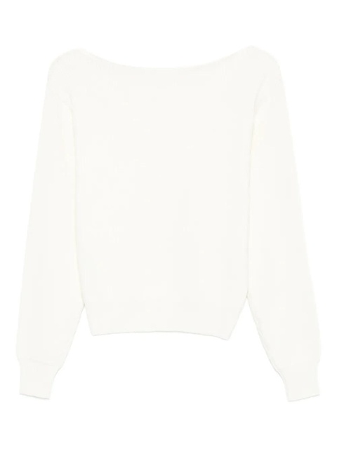 Victoria Beckham boat-neck ribbed sweater - Neutrals - zdjęcie produktu nr 2