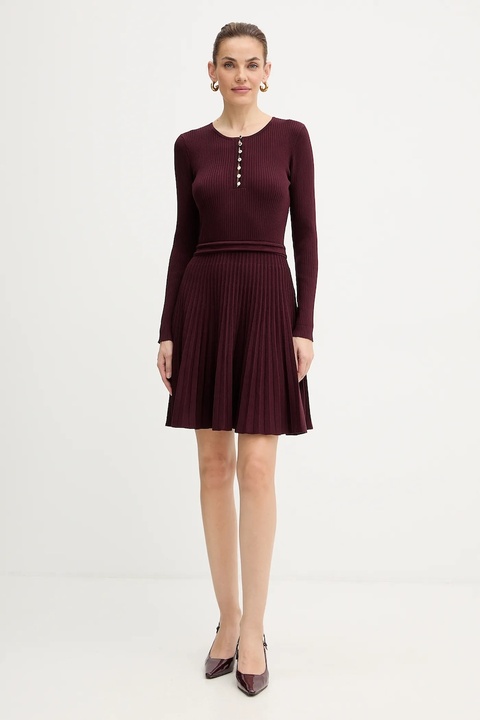 Morgan sukienka kolor bordowy mini rozkloszowana RMCOSI - zdjęcie produktu nr 1