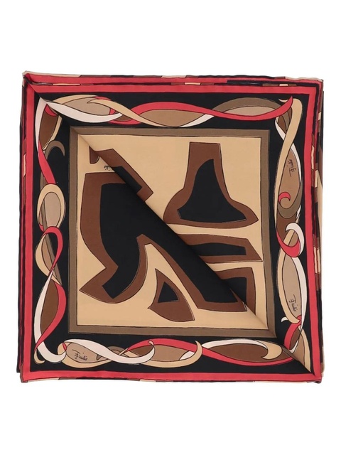 PUCCI printed silk scarf - Gold - zdjęcie produktu nr 1