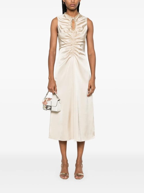 SANDRO rhinestone midi dress - Neutrals - zdjęcie produktu nr 2