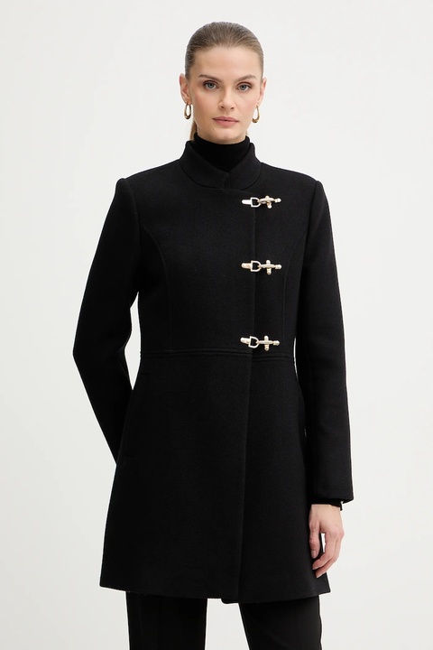 Morgan płaszcz z dodatkiem wełny kolor czarny GCLIPE - zdjęcie produktu nr 1