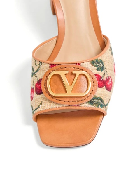 Valentino Garavani 60mm VLogo Signature Cherryfic sandals - Neutrals - zdjęcie produktu nr 2