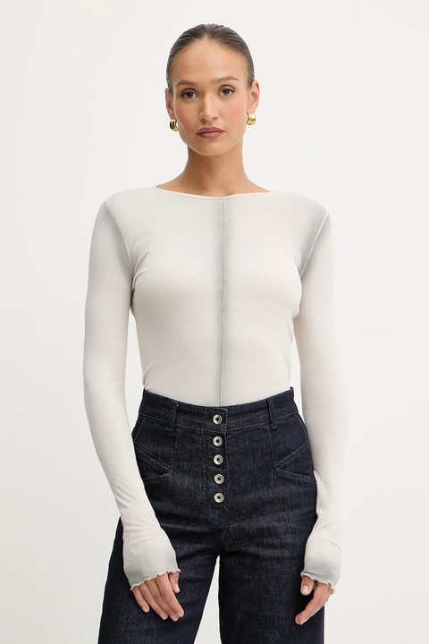 Patrizia Pepe longsleeve kolor beżowy 8M1722 J327 - zdjęcie produktu nr 1
