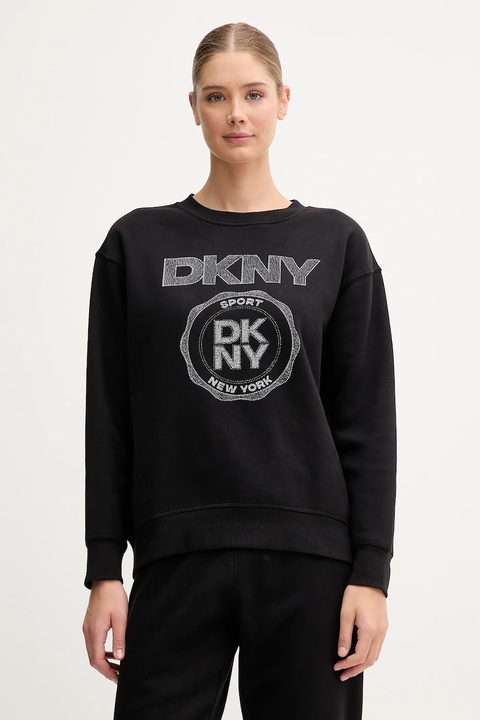 Dkny bluza damska kolor czarny z nadrukiem DP5T1340 - zdjęcie produktu nr 1