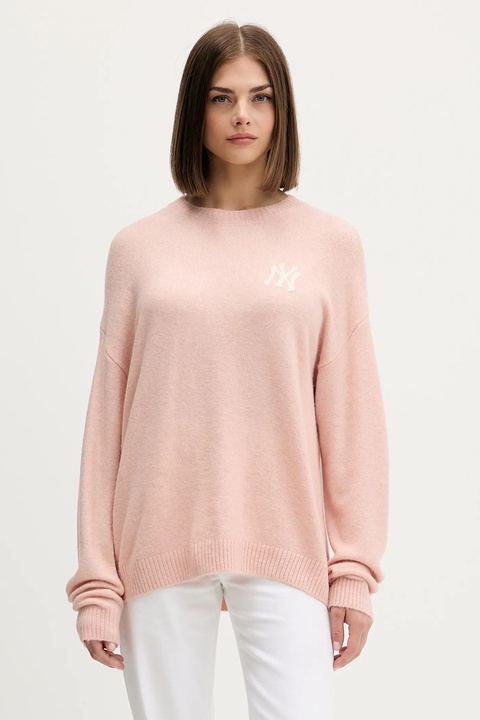 New Era sweter z domieszką wełny damski kolor pomarańczowy lekki 60684501 - zdjęcie produktu nr 1