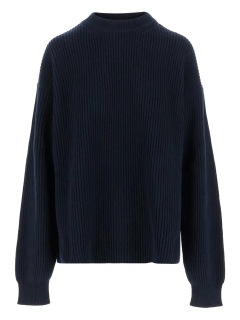 Jil Sander ribbed crewneck sweater - Blue - zdjęcie produktu nr 1
