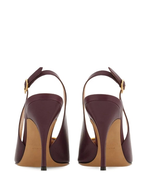 Ferragamo 95mm Gancini leather pumps - Red - zdjęcie produktu nr 2