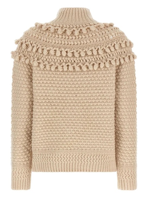 ZIMMERMANN Hypnotic Bauble pompom-detail sweater - Neutrals - zdjęcie produktu nr 2