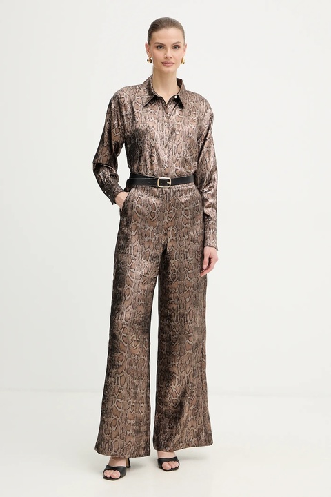 Morgan koszula damska kolor brązowy relaxed z kołnierzykiem klasycznym CEBIL.F - zdjęcie produktu nr 2