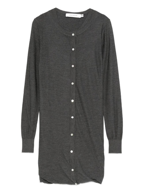 Aya Muse Eira buttoned mini dress - Grey - zdjęcie produktu nr 1
