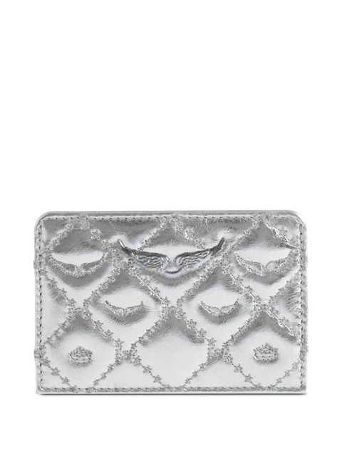 Zadig&Voltaire quilted leather card holder - Silver - zdjęcie produktu nr 2