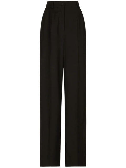 Dolce & Gabbana pressed-crease palazzo pants - Black - zdjęcie produktu nr 1