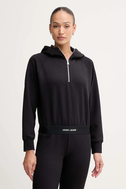 Joop! bluza damska kolor czarny z kapturem gładka 30048512 - zdjęcie produktu nr 1