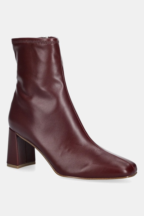Steve Madden botki Hurst damskie kolor bordowy na słupku 11003498 - zdjęcie produktu nr 1