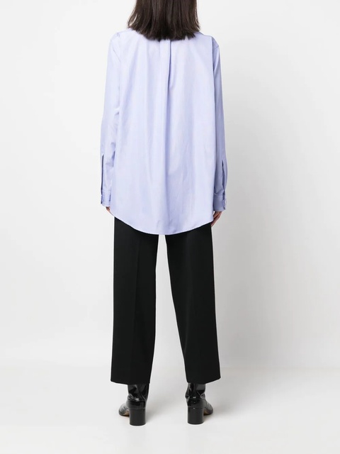 Maison Margiela long-sleeve piqué shirt - Blue - zdjęcie produktu nr 2