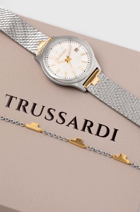 Trussardi zegarek i bransoletka kolor srebrny R2453170503 - zdjęcie produktu nr 2