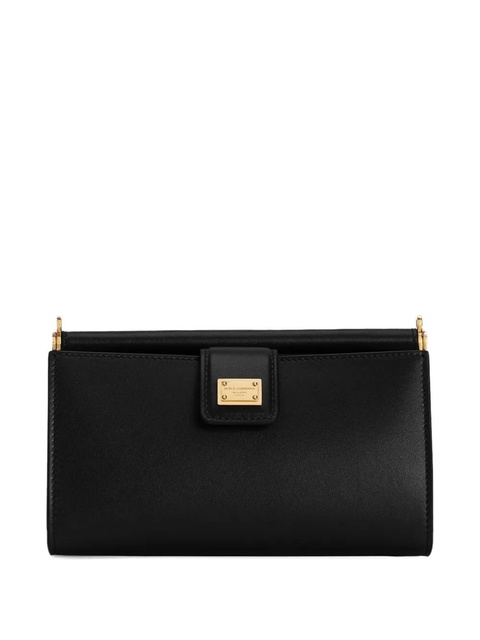 Dolce & Gabbana leather shoulder bag - Black - zdjęcie produktu nr 1