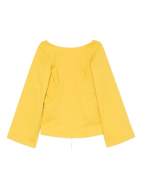 STAUD tie-back bell-sleeve top - Yellow - zdjęcie produktu nr 2