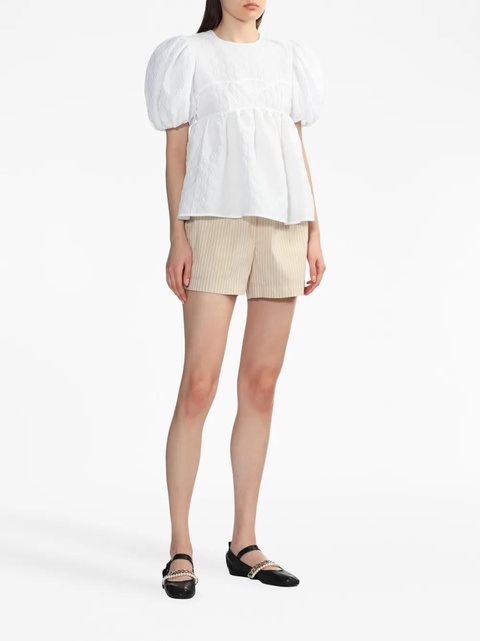 Cecilie Bahnsen Summer puff-sleeve blouse - White - zdjęcie produktu nr 1